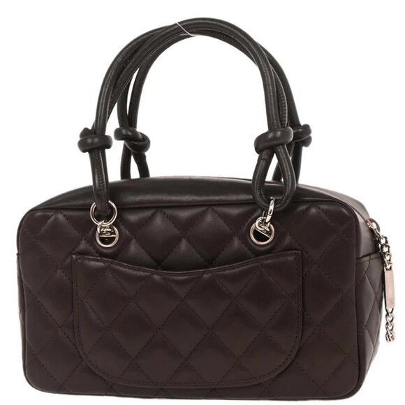 Chanel Brown Calfskin Cambon Ligne Bowling Bag - Picture 2 of 10